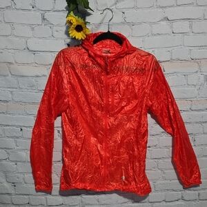 Mountain Hardwear Ghost Lite Hooded Packable Women's Windbreaker Orange Sz M